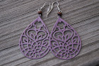 Purple earrings
